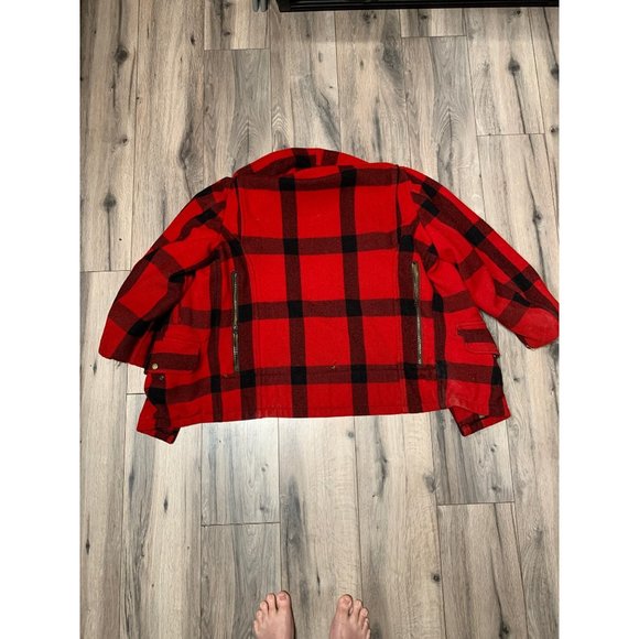 Carters Red & Black Buffalo Plaid Vintage Hunting Jacket M** - Picture 5 of 10